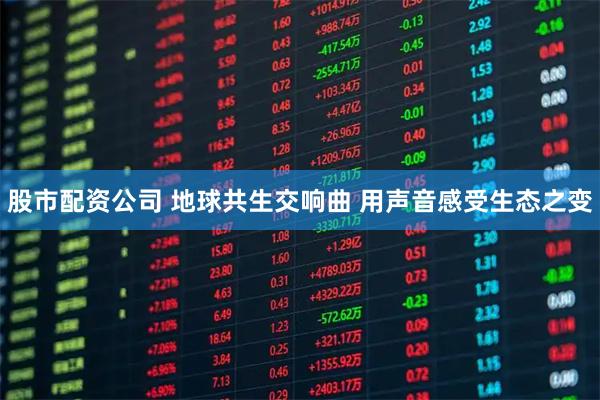 股市配资公司 地球共生交响曲 用声音感受生态之变